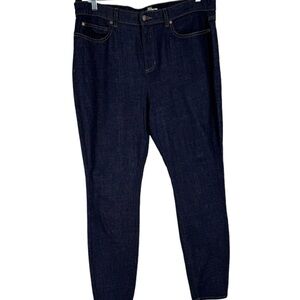 Eileen Fisher denim jeans 14 dark wash high waist